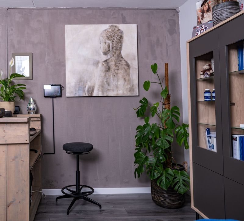 Het interieur van de praktijk in Purmerend